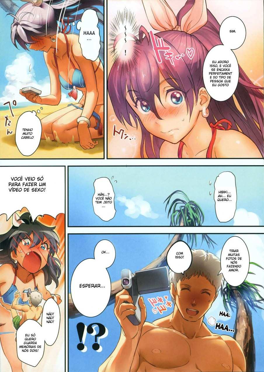 Página 5 do quadrinho adulto: Na Praia com a Buceta Peluda – Leia completo em XCOMICS