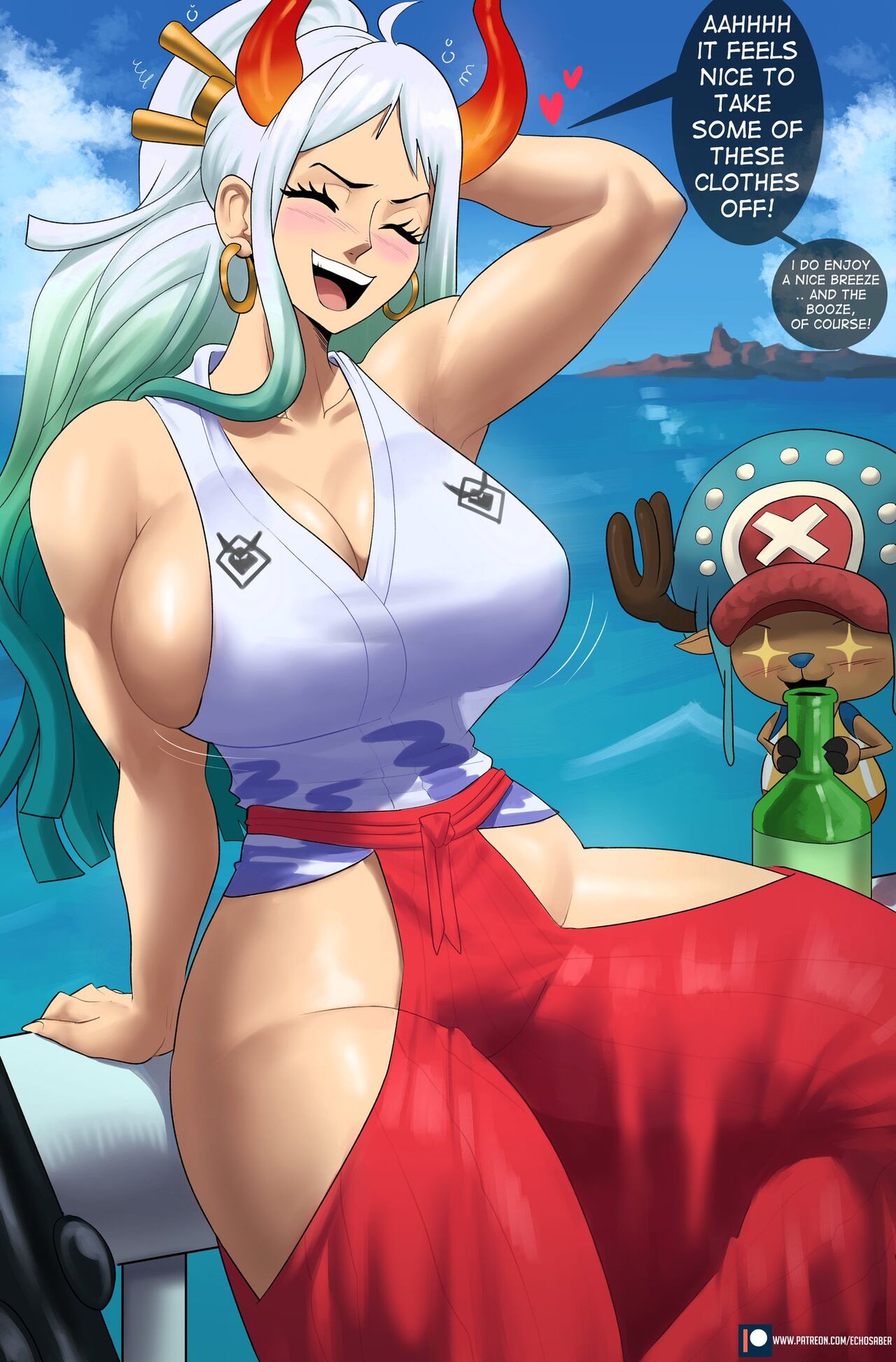 Capa do quadrinho adulto: Nami One Piece EchoSaber – Leia online em XCOMICS