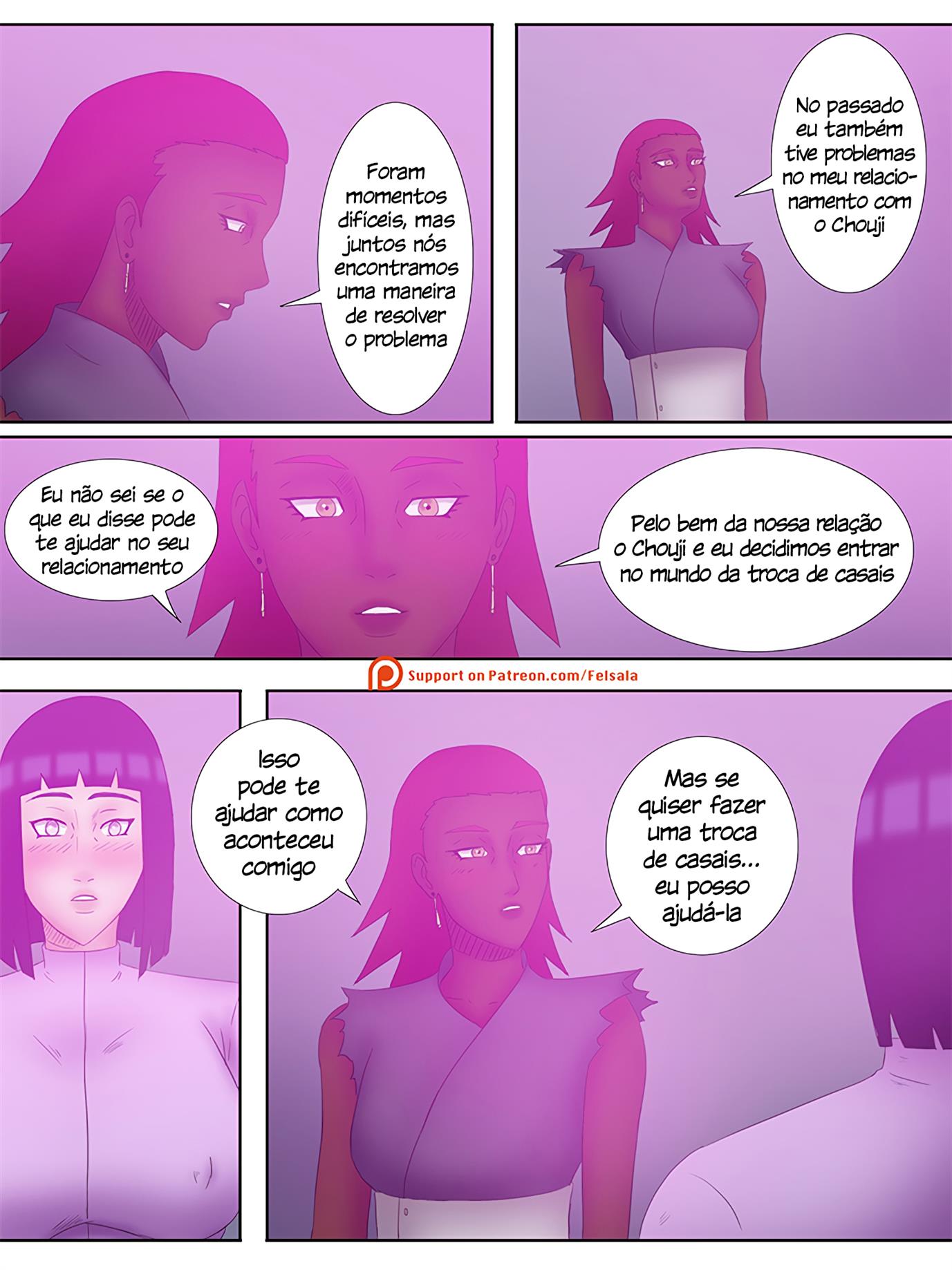 Página 18 do quadrinho adulto: Naruto em troca de casais – Leia completo em XCOMICS