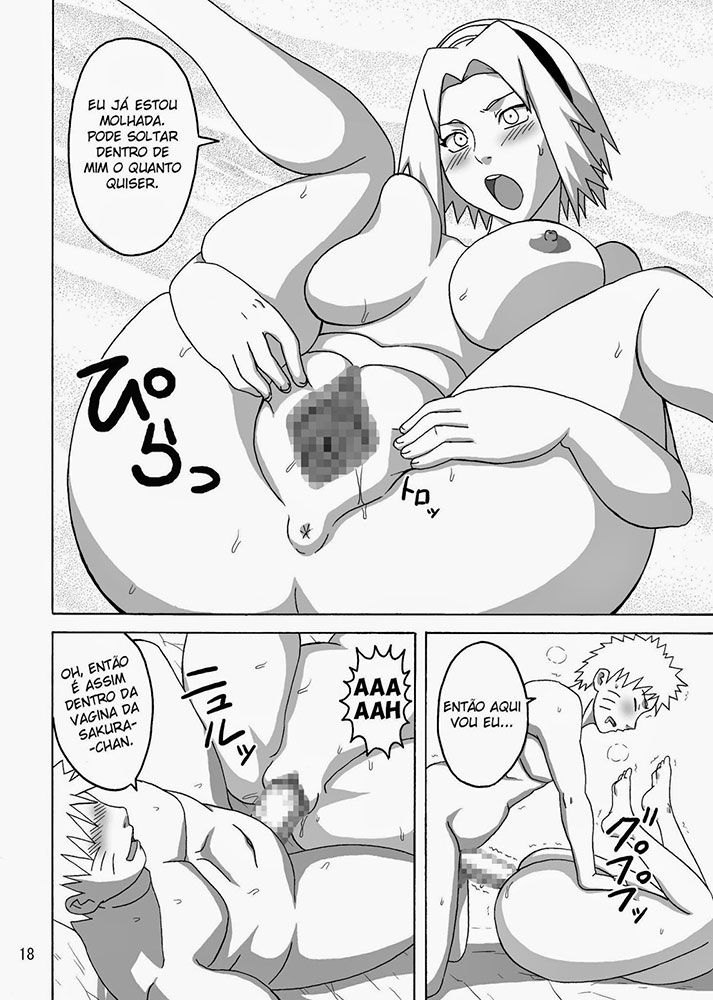 Página 19 do quadrinho adulto: Naruto, Hinata e Tsunade em Apuros – Leia completo em XCOMICS