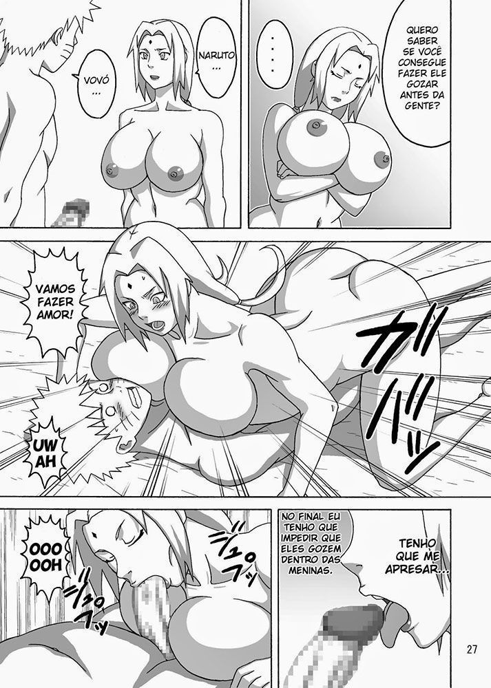 Página 28 do quadrinho adulto: Naruto, Hinata e Tsunade em Apuros – Leia completo em XCOMICS