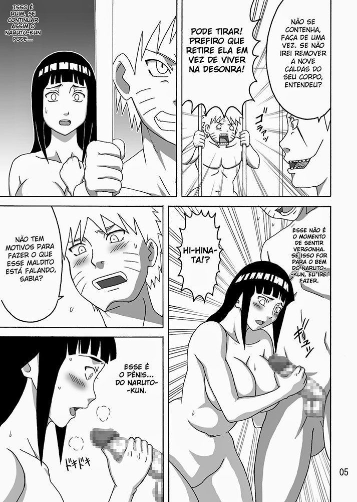 Página 6 do quadrinho adulto: Naruto, Hinata e Tsunade em Apuros – Leia completo em XCOMICS
