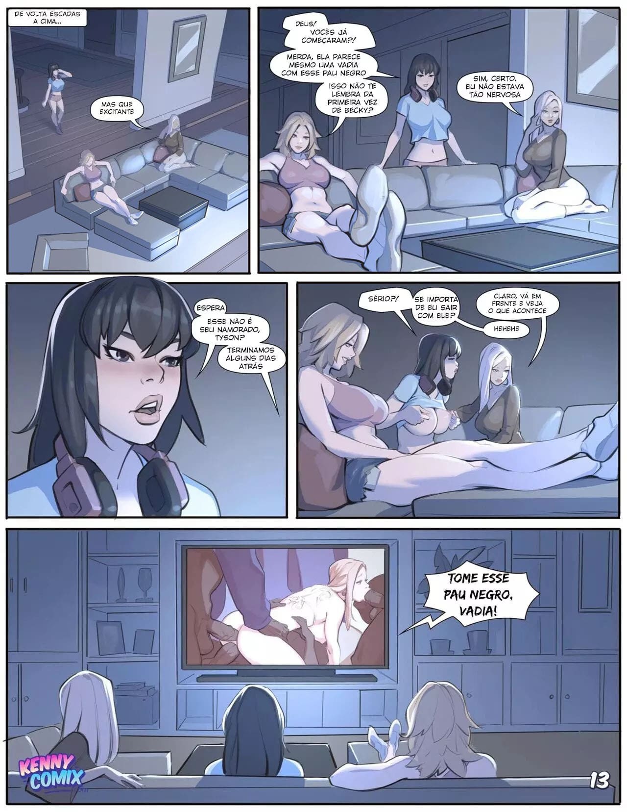 Página 14 do quadrinho adulto: Naughty Sorority – Leia completo em XCOMICS
