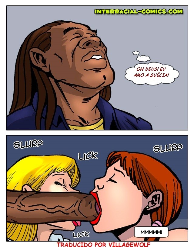Página 8 do quadrinho adulto: Negão comendo as suecas – Leia completo em XCOMICS