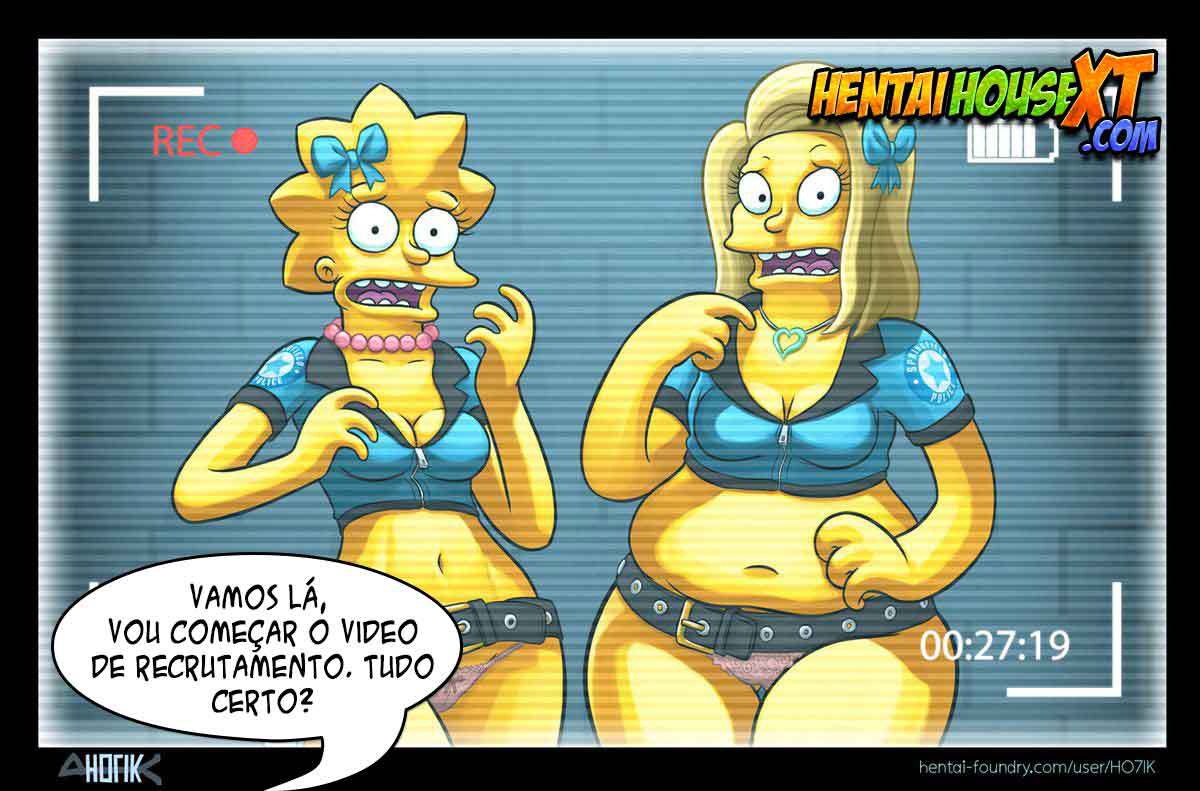 Página 2 do quadrinho adulto: Novos Recrutas - Com Lisa Simpson – Leia completo em XCOMICS