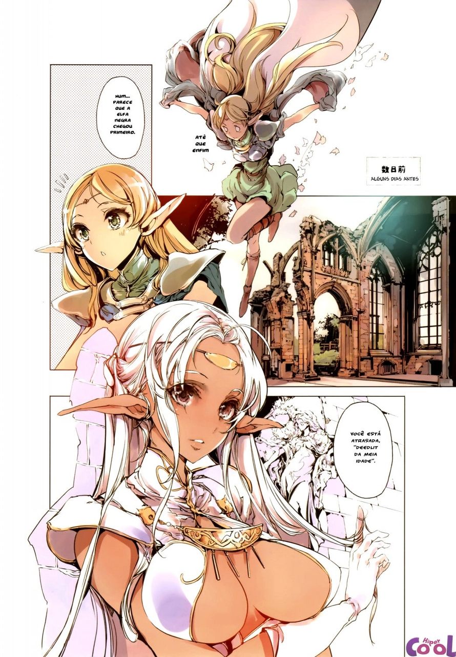 Página 3 do quadrinho adulto: O cavaleiro e a elfa – Leia completo em XCOMICS