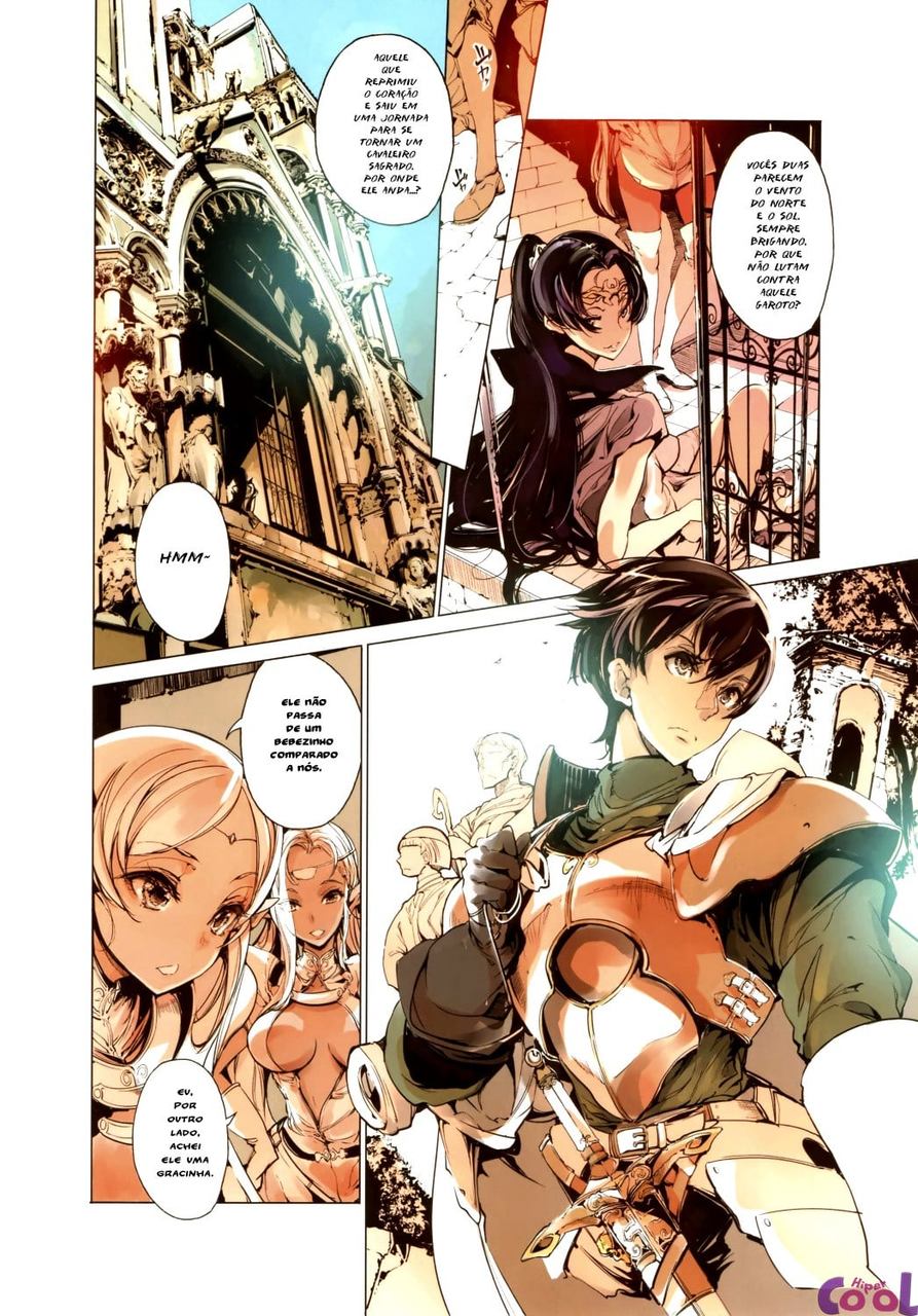Página 5 do quadrinho adulto: O cavaleiro e a elfa – Leia completo em XCOMICS