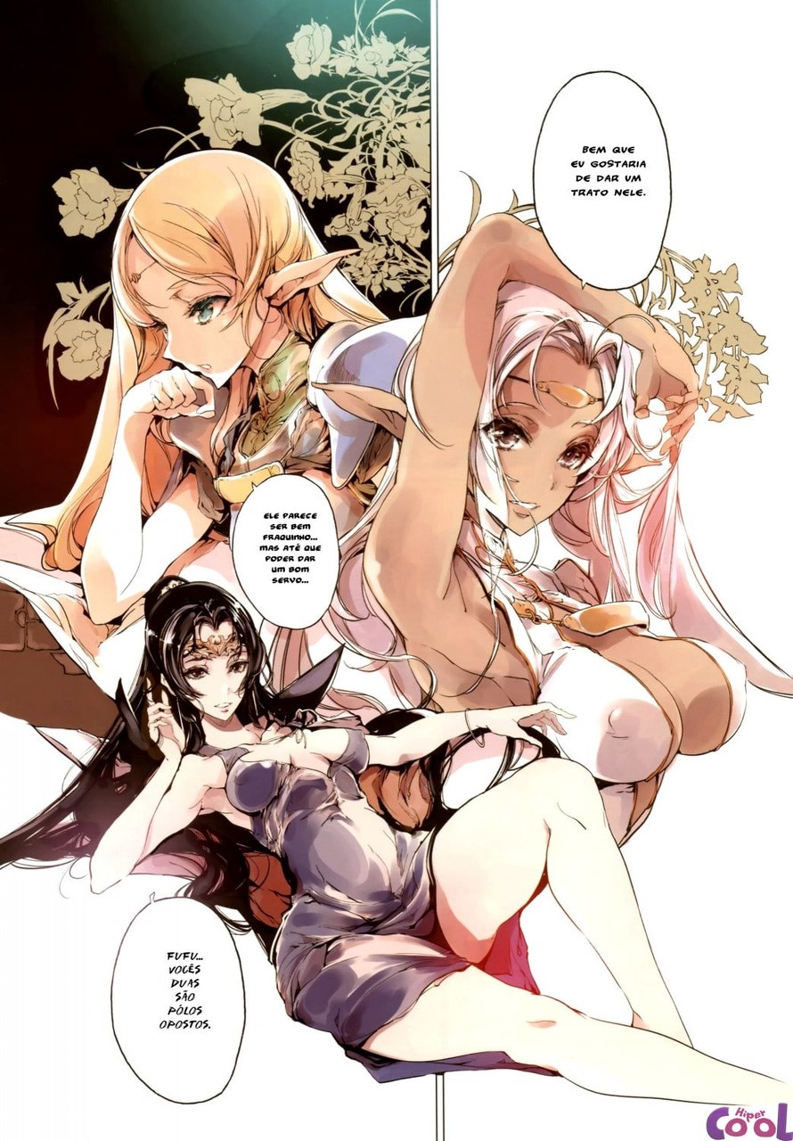 Página 6 do quadrinho adulto: O cavaleiro e a elfa – Leia completo em XCOMICS