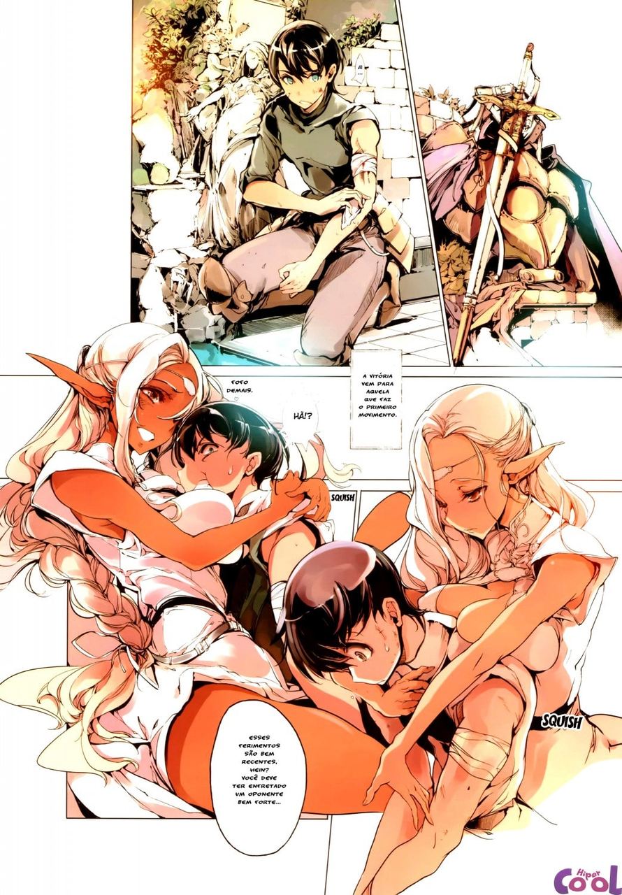 Página 7 do quadrinho adulto: O cavaleiro e a elfa – Leia completo em XCOMICS