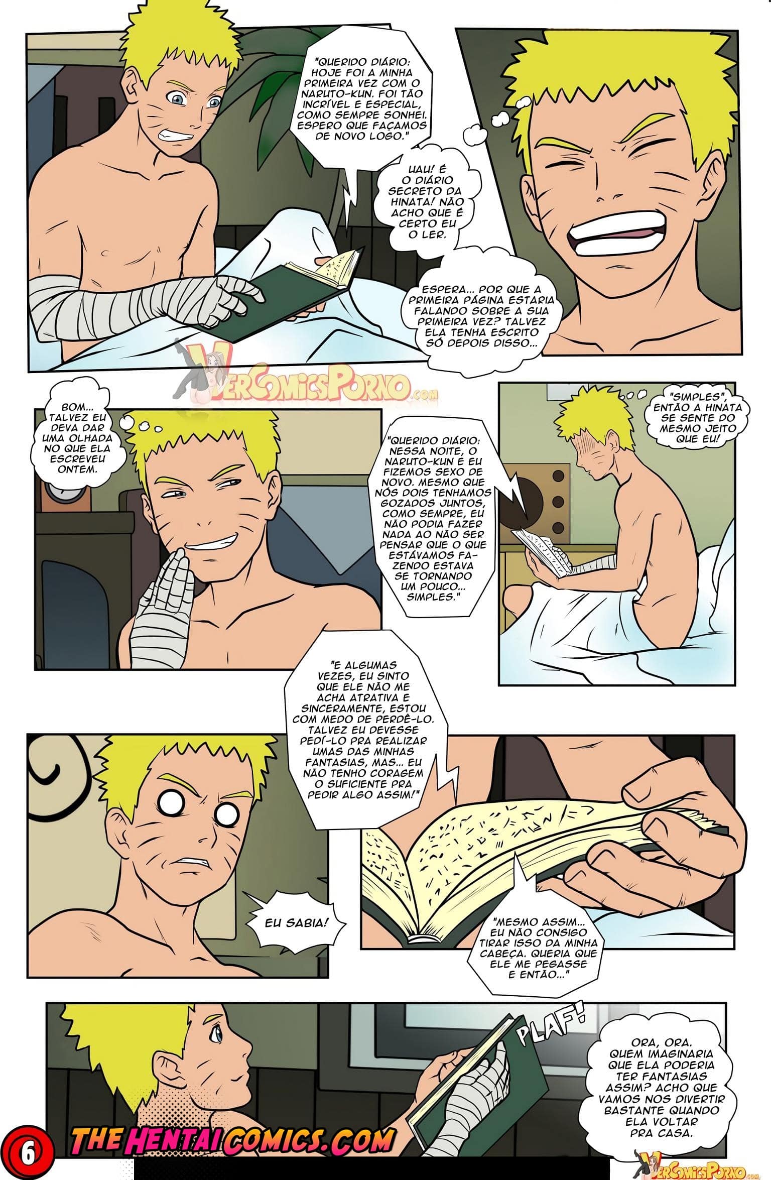 Página 7 do quadrinho adulto: O diário de Hinata – Leia completo em XCOMICS