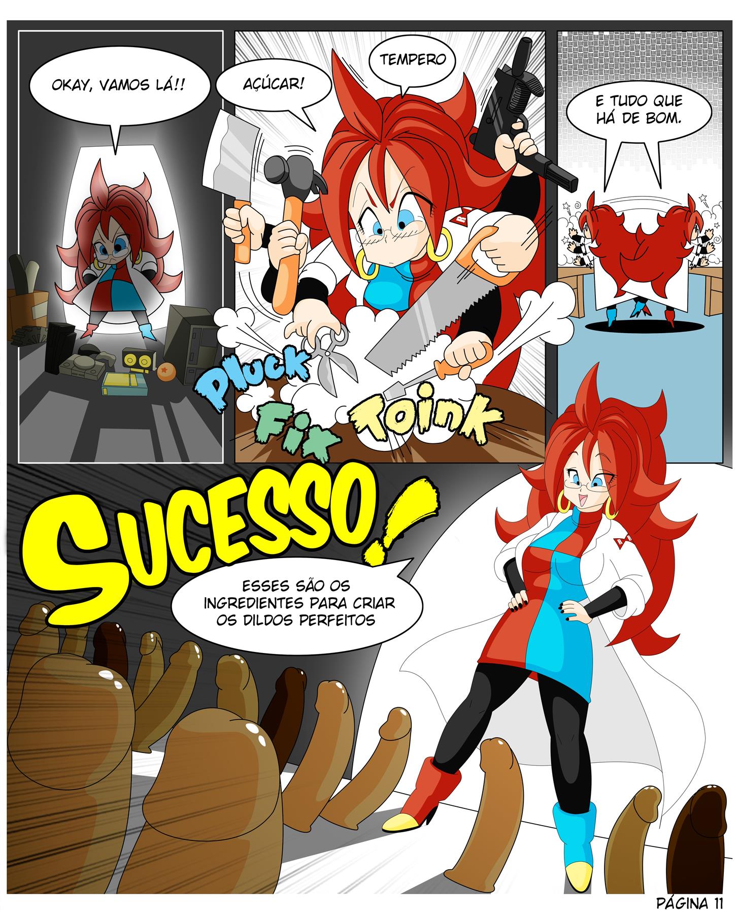 Página 15 do quadrinho adulto: O dildo da Android 21 – Leia completo em XCOMICS
