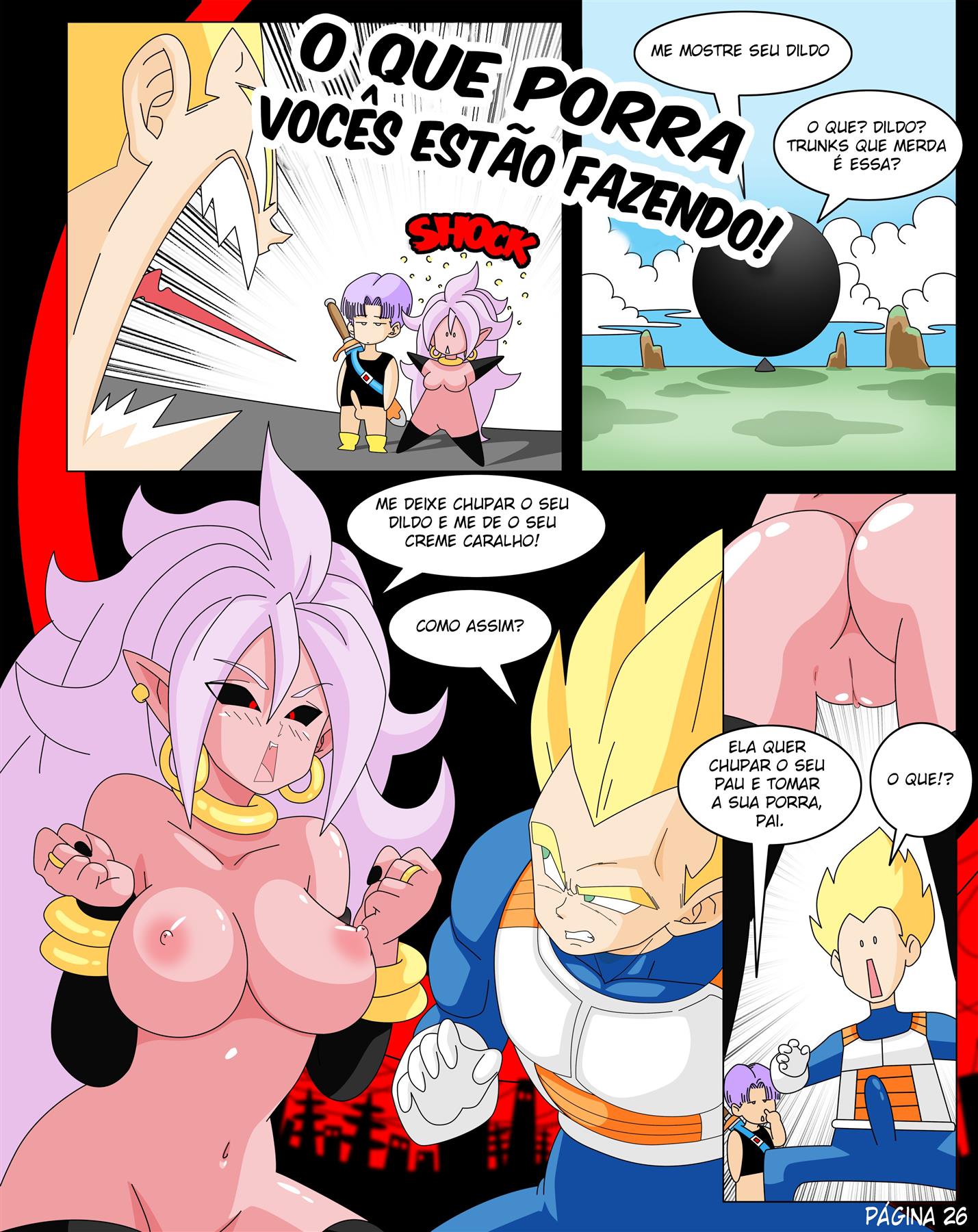 Página 30 do quadrinho adulto: O dildo da Android 21 – Leia completo em XCOMICS
