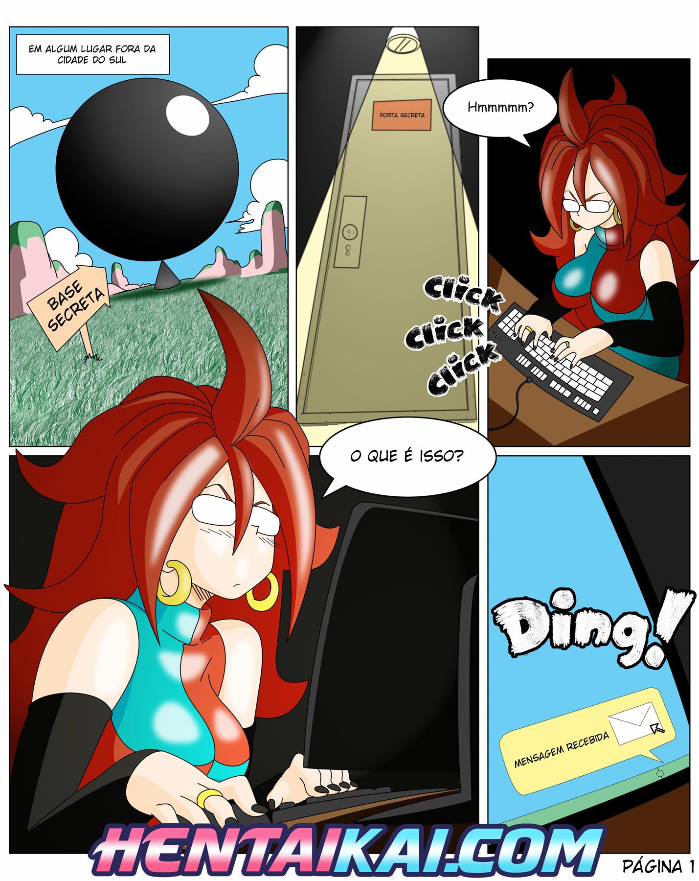 Página 5 do quadrinho adulto: O dildo da Android 21 – Leia completo em XCOMICS