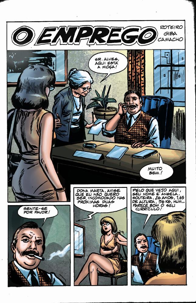 Página 1 do quadrinho adulto: O Emprego – Leia completo em XCOMICS