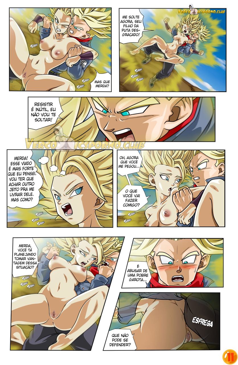 Página 12 do quadrinho adulto: O encontro com o Trunks – Leia completo em XCOMICS