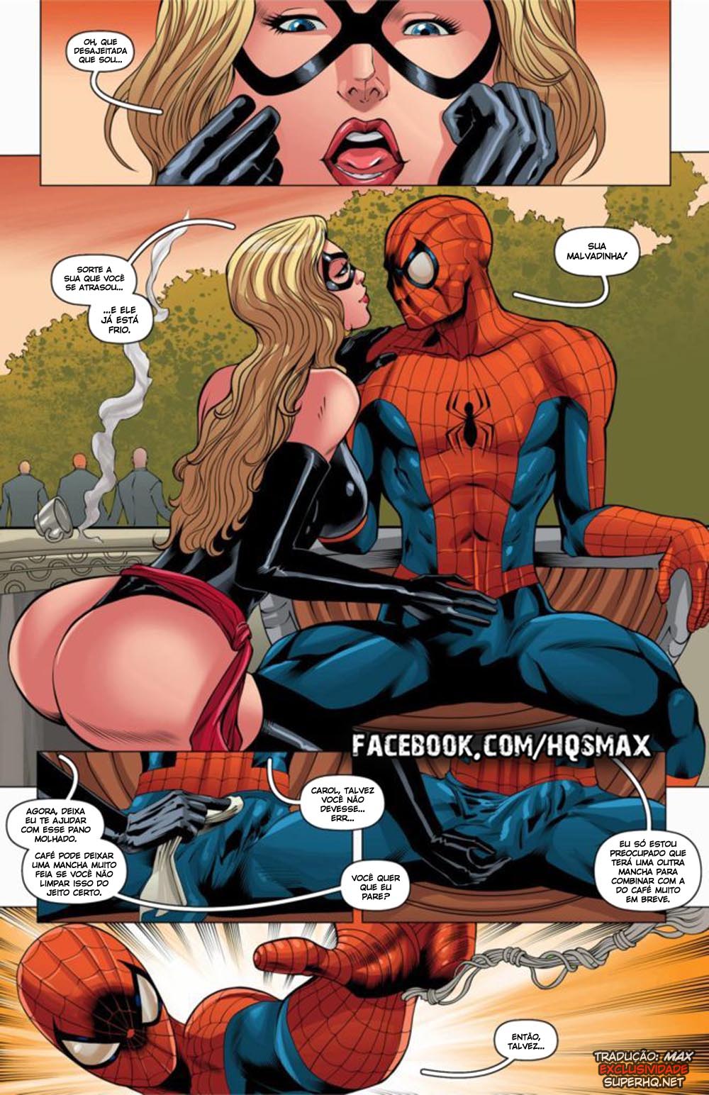 Página 3 do quadrinho adulto: O encontro do Homem Aranha – Leia completo em XCOMICS
