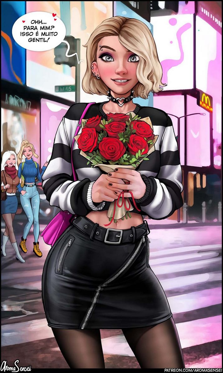 Página 6 do quadrinho adulto: O encontro sexual da Gwen – Leia completo em XCOMICS