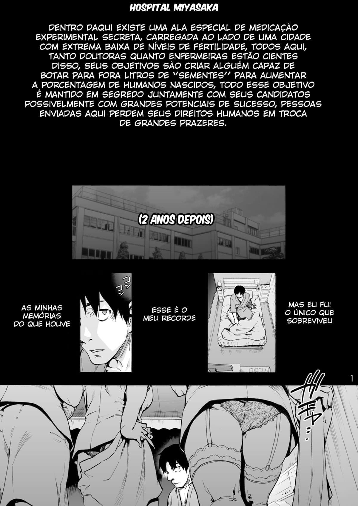 Página 2 do quadrinho adulto: O hospital de putarias Miyasaka – Leia completo em XCOMICS