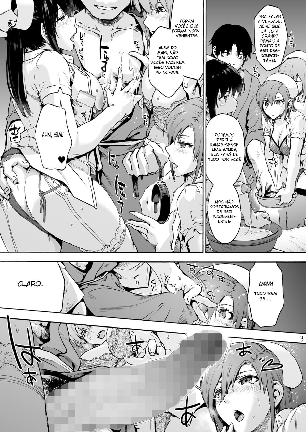 Página 4 do quadrinho adulto: O hospital de putarias Miyasaka – Leia completo em XCOMICS