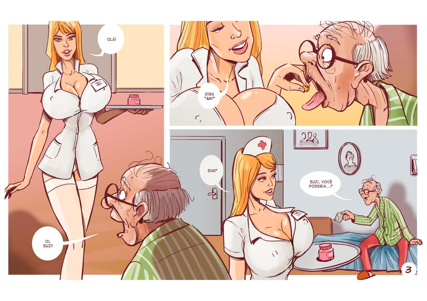 Página 4 do quadrinho adulto: O level 80 de sorte – Leia completo em XCOMICS