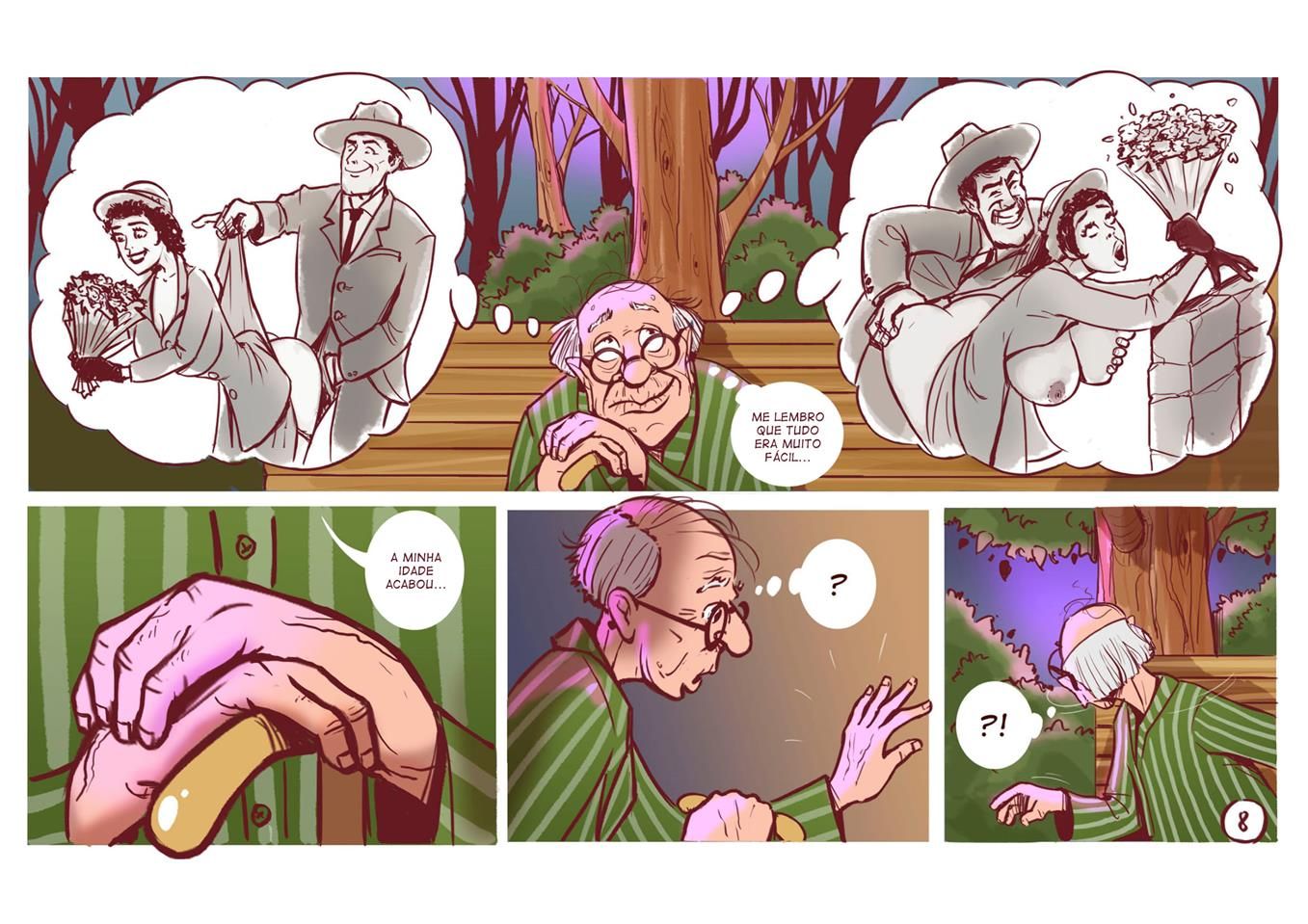Página 9 do quadrinho adulto: O level 80 de sorte – Leia completo em XCOMICS