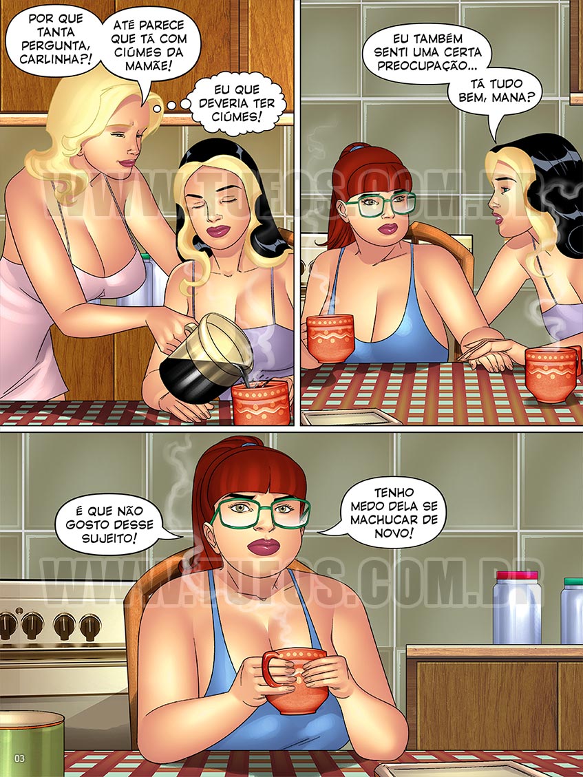 Página 3 do quadrinho adulto: O macho alfa da casa – Leia completo em XCOMICS