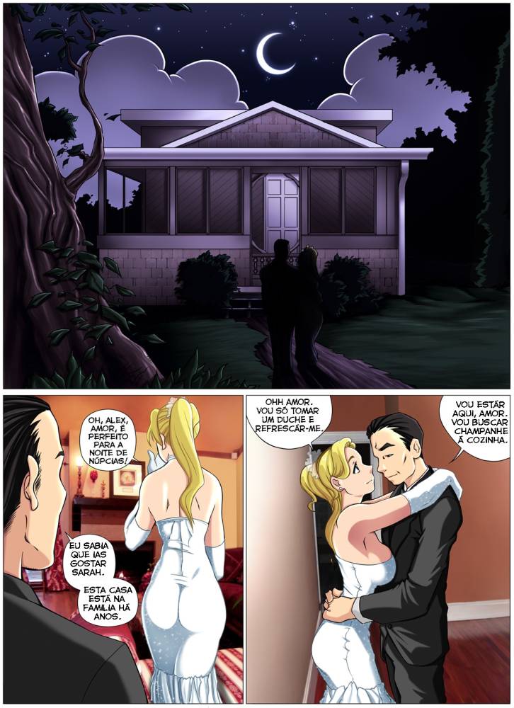 Página 3 do quadrinho adulto: O monstro da noite de núpcias – Leia completo em XCOMICS