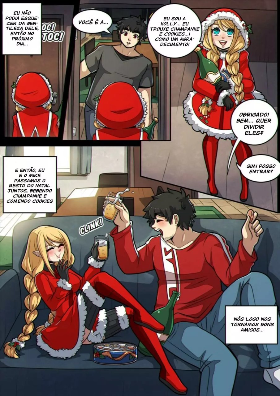 Página 10 do quadrinho adulto: O Natal de Holly – Leia completo em XCOMICS