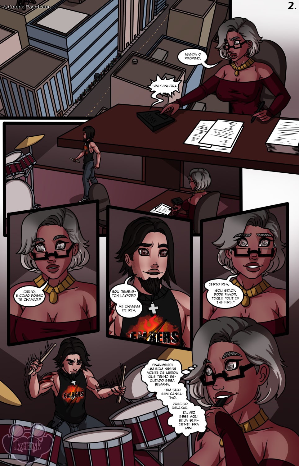 Página 3 do quadrinho adulto: O novo membro da banda – Leia completo em XCOMICS