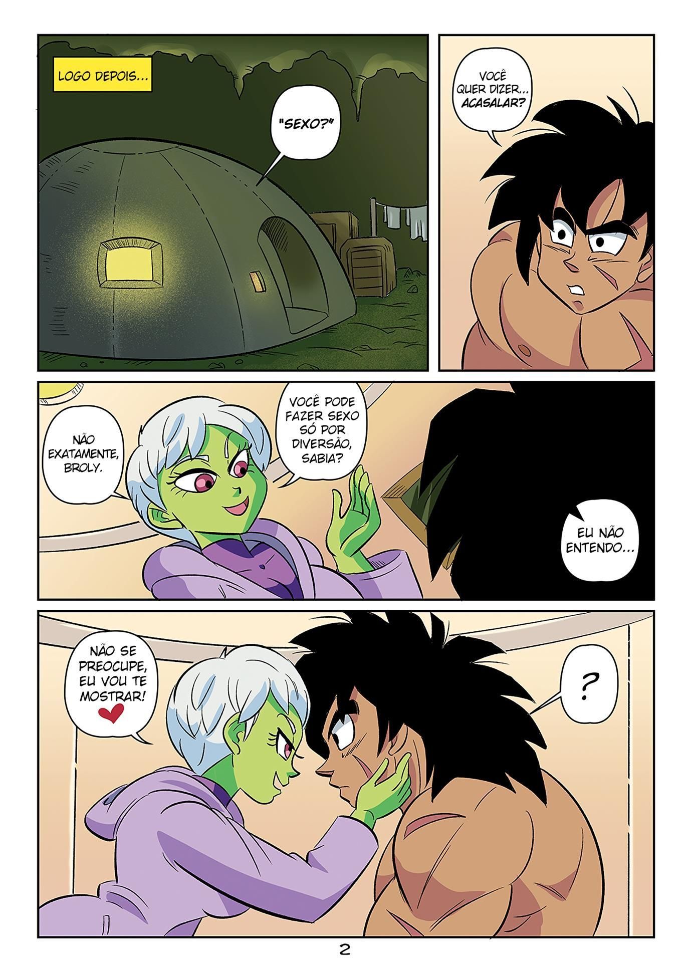 Página 4 do quadrinho adulto: O pau grande do Broly – Leia completo em XCOMICS