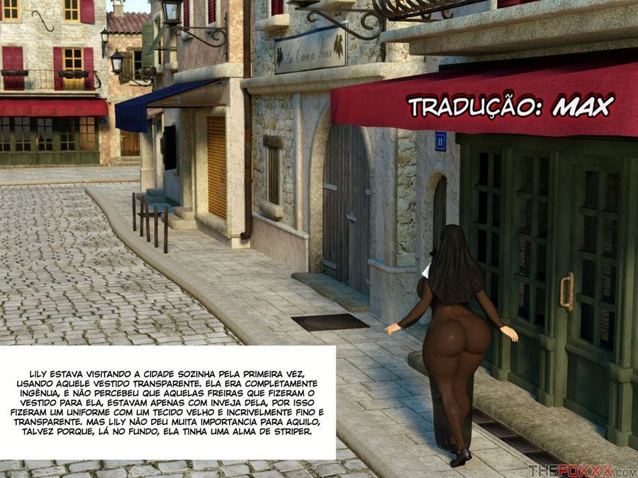 Página 4 do quadrinho adulto: O Primeiro dia da Nova Freira – Leia completo em XCOMICS