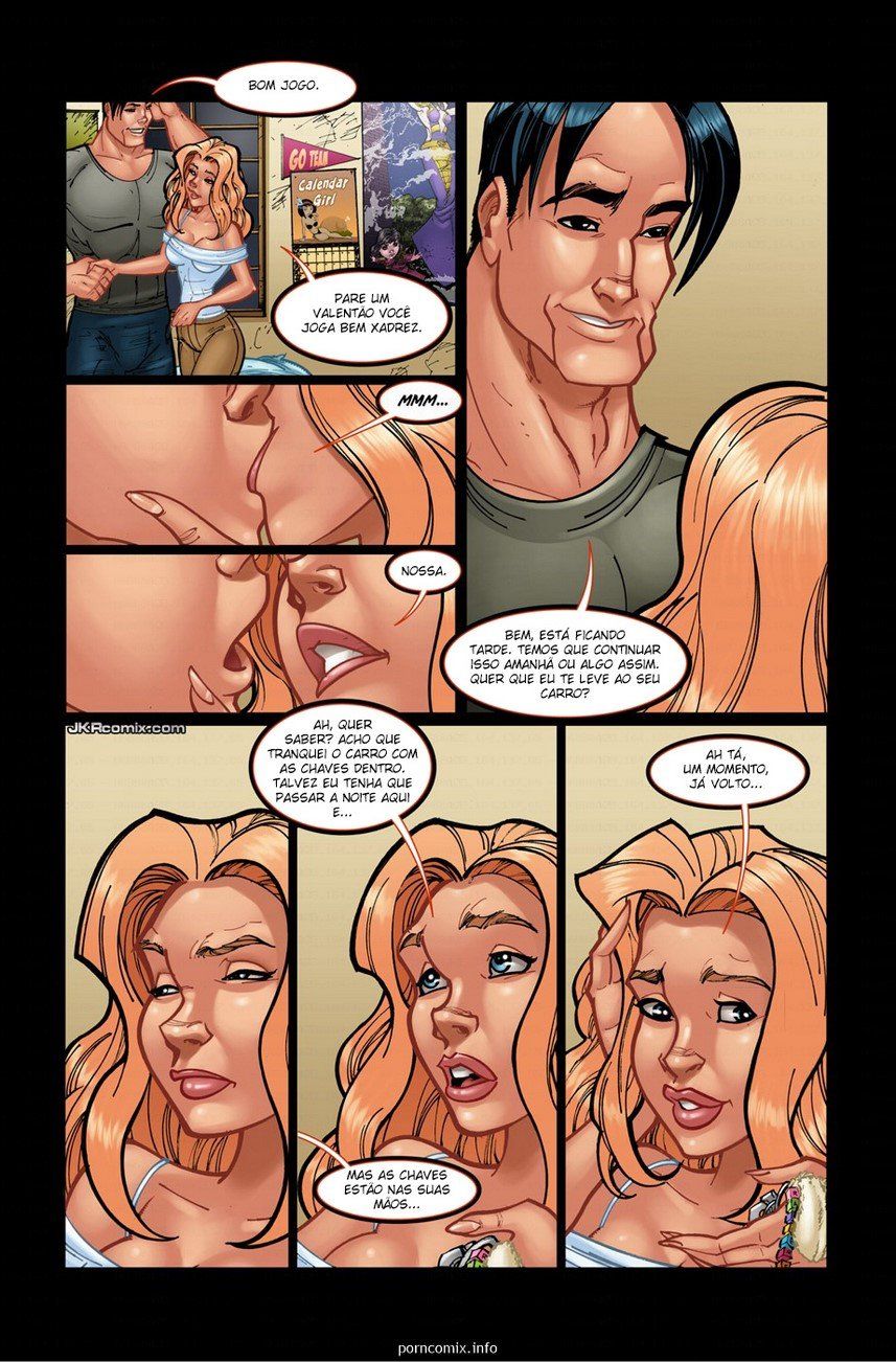 Página 7 do quadrinho adulto: O primeiro encontro – Leia completo em XCOMICS