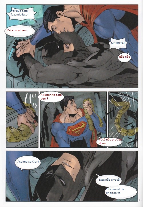 Página 8 do quadrinho adulto: O romance entre Batman e Superman – Leia completo em XCOMICS