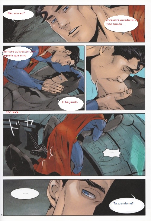 Página 9 do quadrinho adulto: O romance entre Batman e Superman – Leia completo em XCOMICS