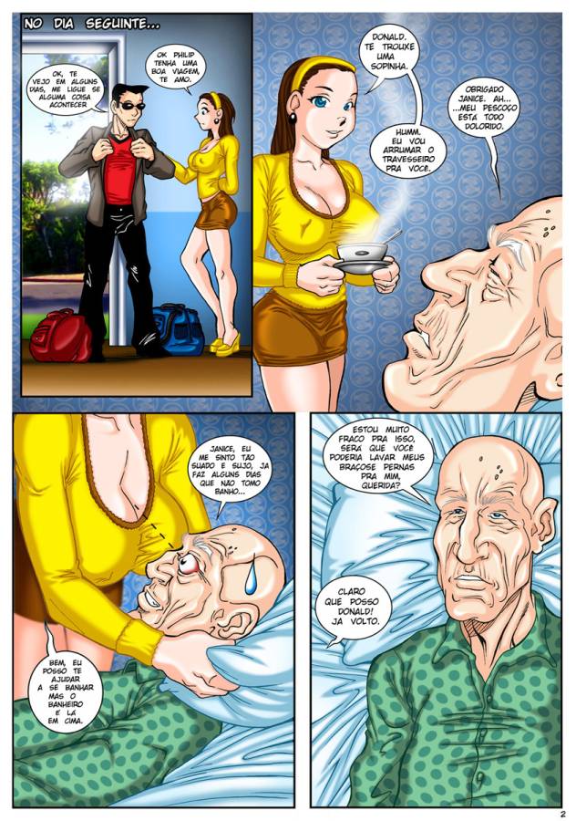 Página 3 do quadrinho adulto: O Sogro Tarado – Leia completo em XCOMICS
