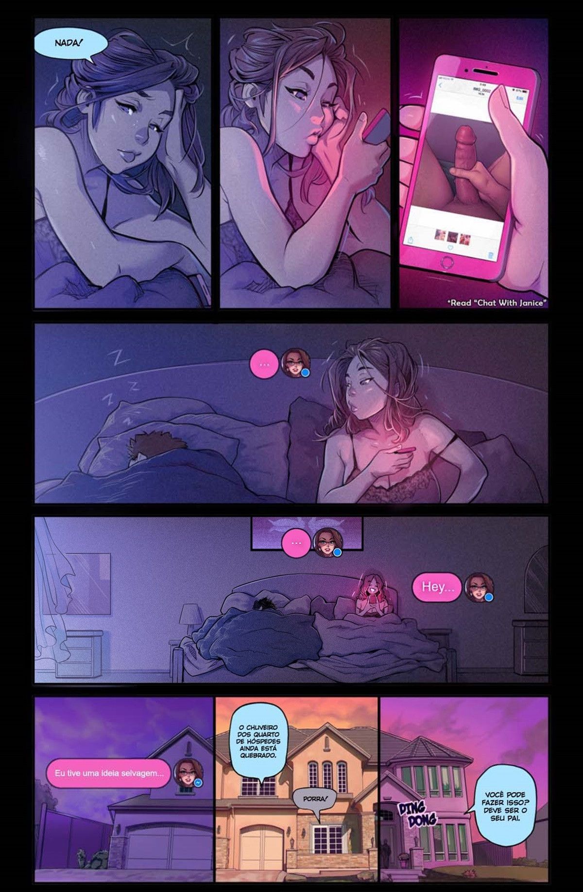 Página 8 do quadrinho adulto: O Sogro Tarado 4 – Leia completo em XCOMICS
