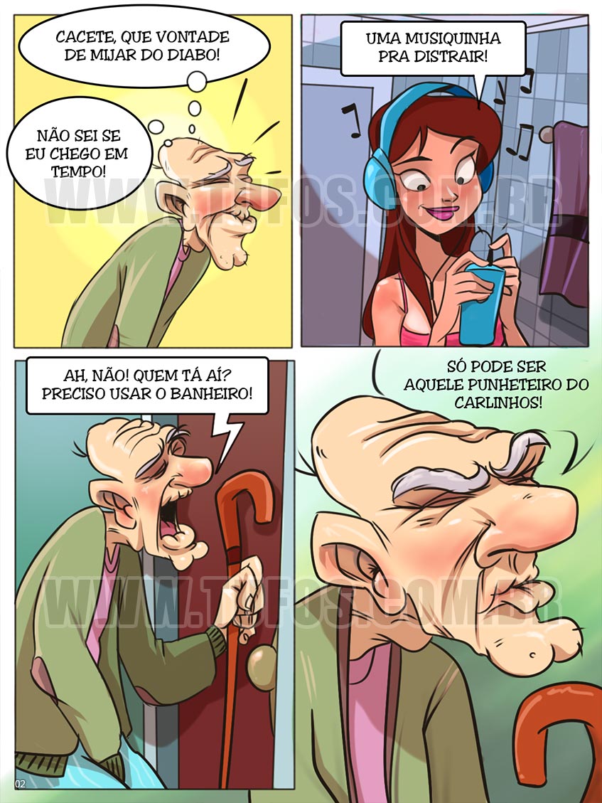 Página 2 do quadrinho adulto: O velho sabe das coisas – Leia completo em XCOMICS