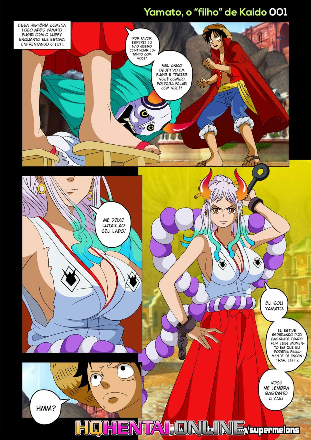 Página 2 do quadrinho adulto: One Piece - A verdadeira Yamato – Leia completo em XCOMICS