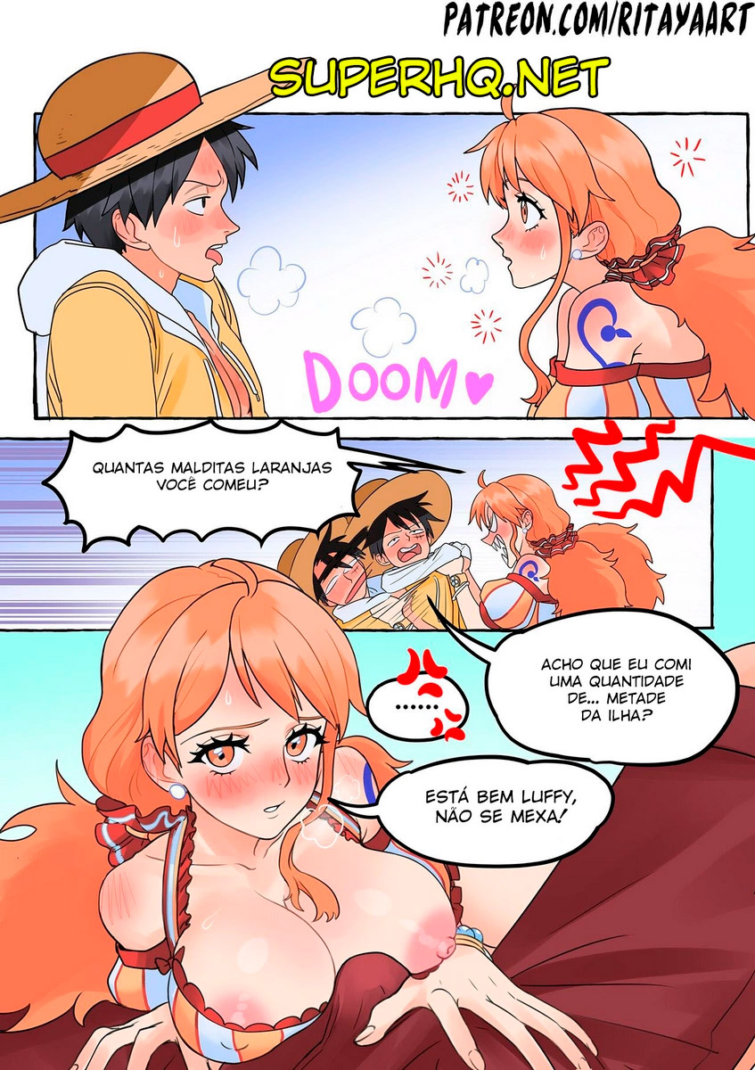 Página 6 do quadrinho adulto: One Piece - Trepando na ilha desabitada – Leia completo em XCOMICS