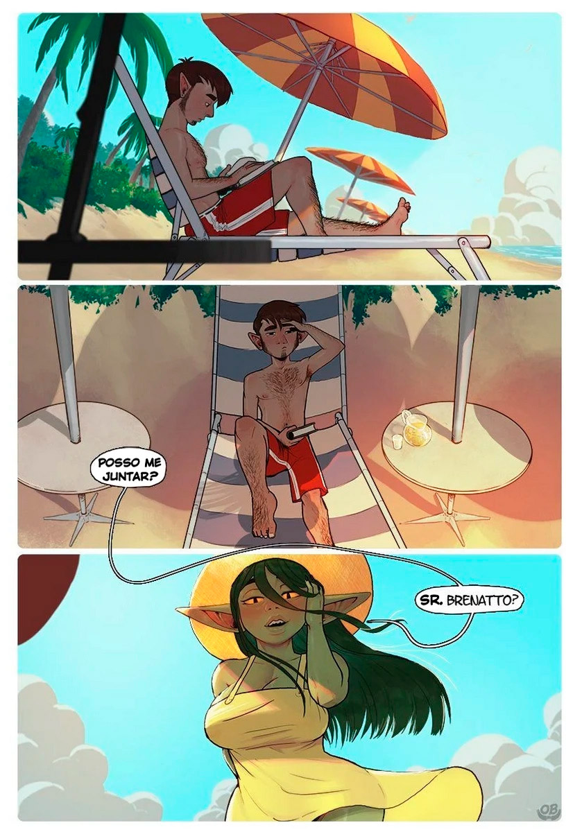 Página 2 do quadrinho adulto: OrcBarbies, Beach Day In Xhorhas – Leia completo em XCOMICS