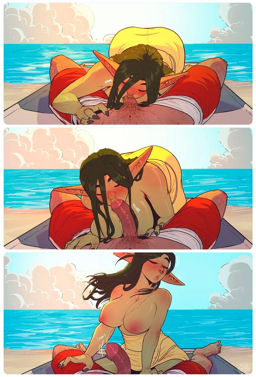Página 17 do quadrinho adulto: OrcBarbies, Beach Day In Xhorhas – Leia completo em XCOMICS