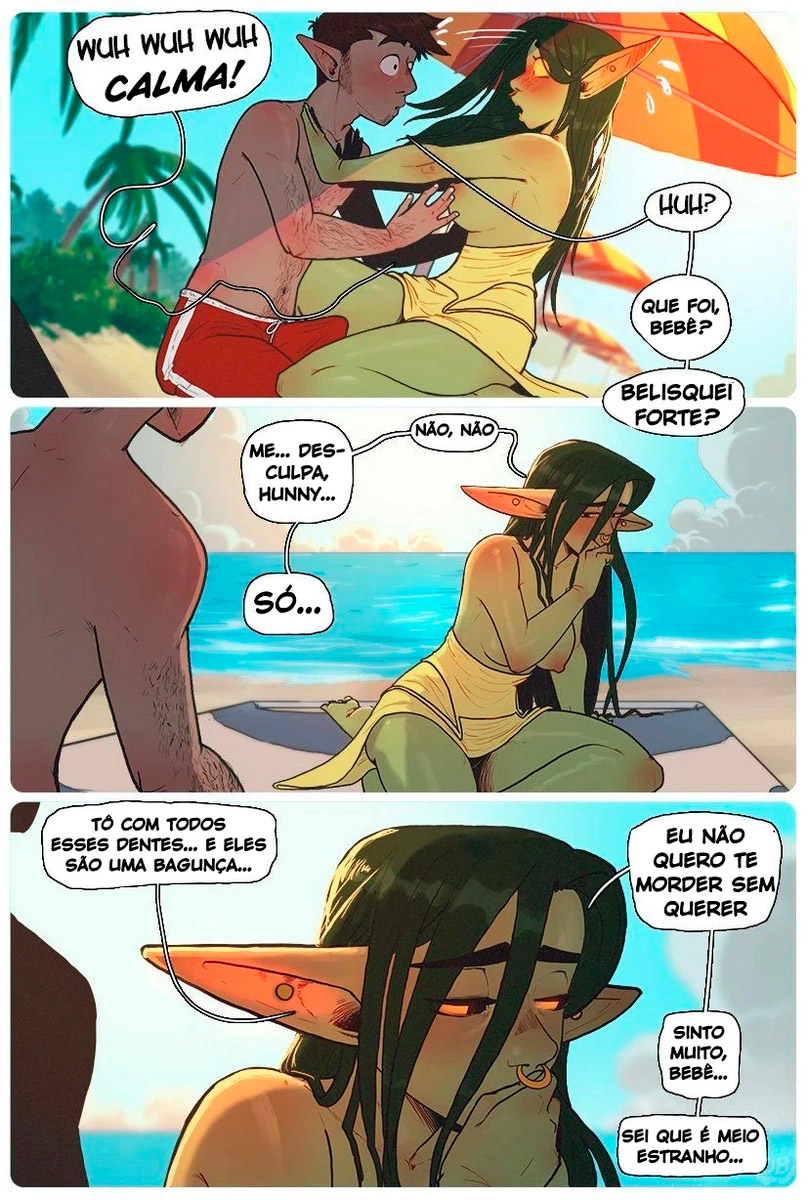 Página 10 do quadrinho adulto: OrcBarbies, Beach Day In Xhorhas – Leia completo em XCOMICS