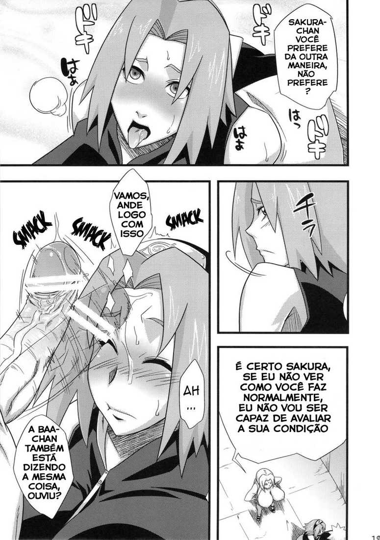Página 16 do quadrinho adulto: Orgia com Sakura e Tsunade – Leia completo em XCOMICS