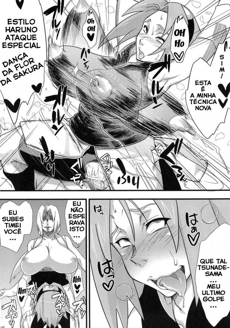 Página 23 do quadrinho adulto: Orgia com Sakura e Tsunade – Leia completo em XCOMICS