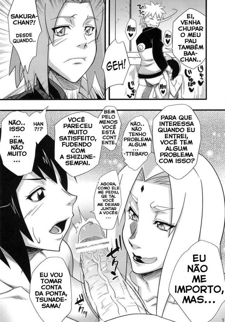 Página 8 do quadrinho adulto: Orgia com Sakura e Tsunade – Leia completo em XCOMICS