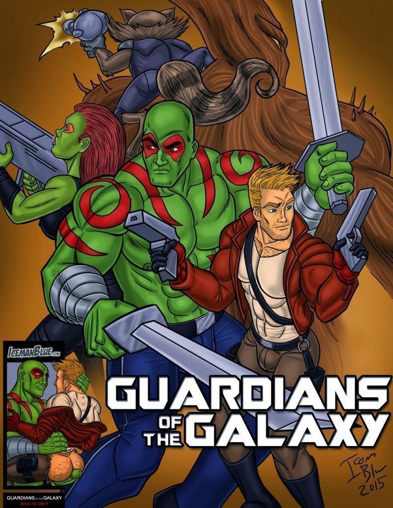 Capa do quadrinho adulto: Os Guardiões da Galaxia Gay – Leia online em XCOMICS