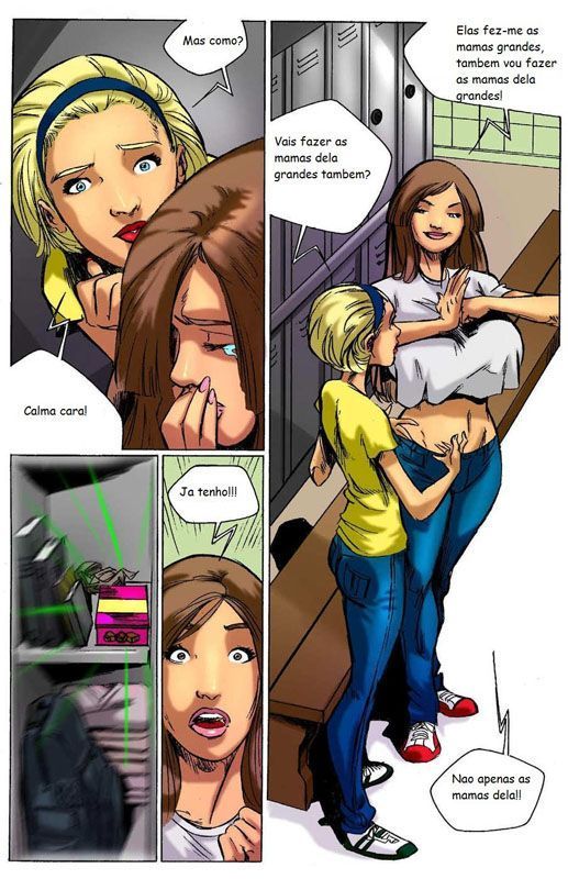 Capa do quadrinho adulto: Os peitos da líder de torcida – Leia online em XCOMICS