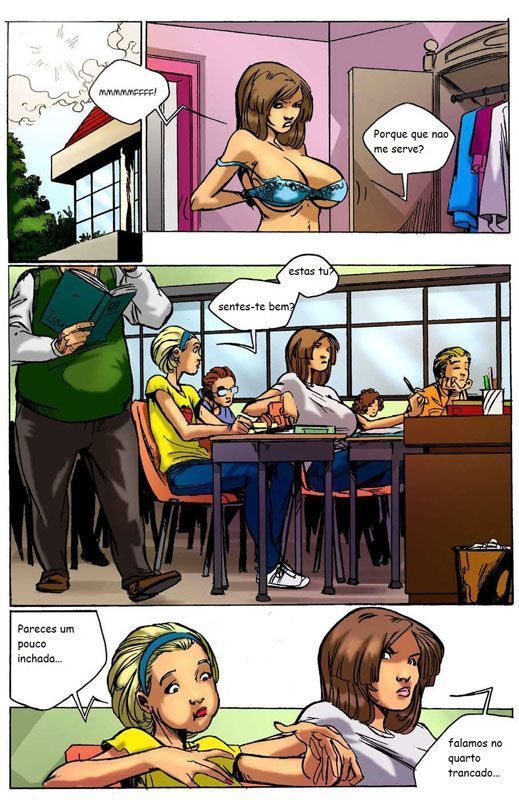 Página 9 do quadrinho adulto: Os peitos da líder de torcida – Leia completo em XCOMICS