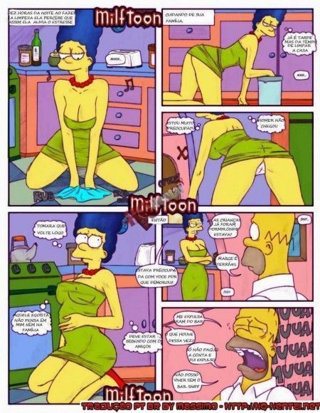 Página 1 do quadrinho adulto: Os Simpsons em: A dívida de Homer – Leia completo em XCOMICS