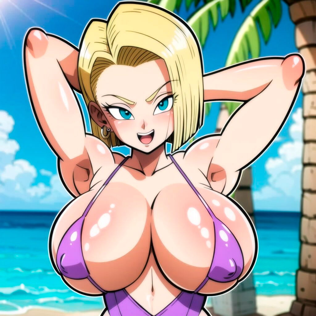 Página 1 do quadrinho adulto: Pack de fotos Android 18 pelada – Leia completo em XCOMICS